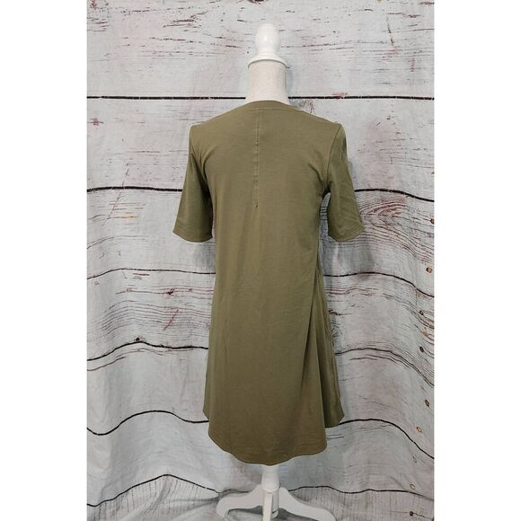 Lululemon Cotton Wrap Front T-shirt Dress Size 4 - Picture 4 of 7